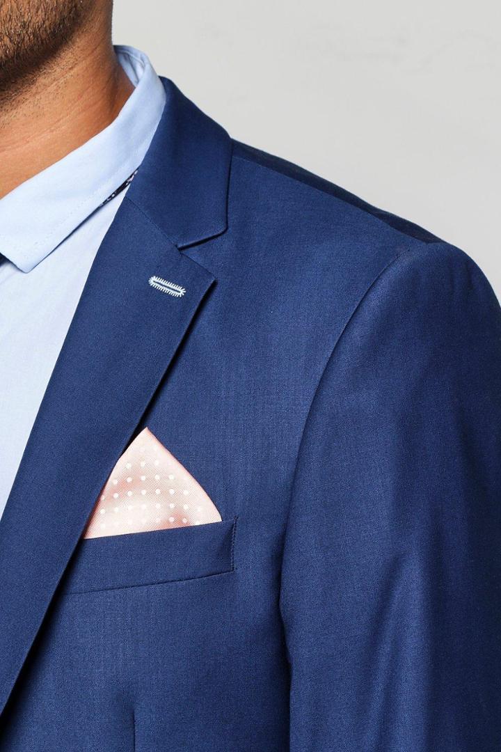 Boohoo Polka Dot Pocket Square Peach