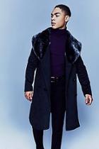 Boohoo Premium Longline Wool Mix Overcoat