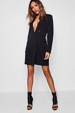 Boohoo Ada Double Breasted Blazer Dress