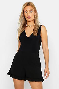Boohoo Plus Single Frill Flippy Shorts
