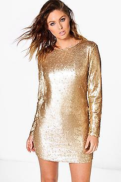 Boohoo Boutique Fliss Sequin Bodycon Dress