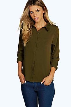 Boohoo Rosie Woven Oversized Shirt