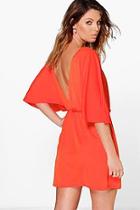 Boohoo Soph Strappy Back Shift Dress