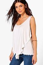 Boohoo Brooke Frill Layer Top