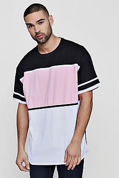 Boohoo Colour Block Oversized T-shirt