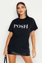 Boohoo Posh Slogan T-shirt