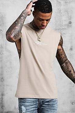Boohoo Man Signature Drop Armhole Tank
