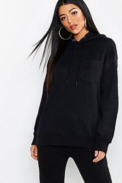 Boohoo Basic Hoody With Pocket Detail