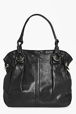 Boohoo Sophie Metal Trim Slouch Day Bag