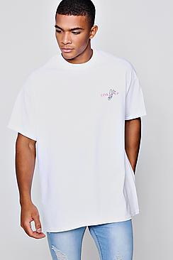 Boohoo Oversized T-shirt With Link Up Graphic