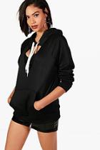 Boohoo Molly Cut Out Neck Oversized Hoodie