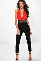 Boohoo Lottie Crochet Insert Jumpsuit