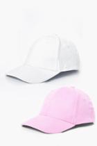 Boohoo Twin Pack Pastel Caps Multi
