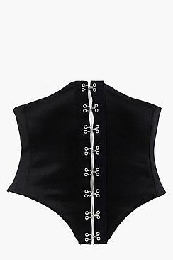Boohoo Plus Colette Hook And Eye Corset