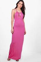 Boohoo May Caged Cut Away Maxi Dress