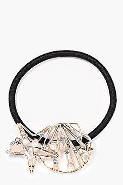 Boohoo Ebony Faux Pearl Shell & Starfish Bobble