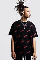 Boohoo Oversized International Man Printed T-shirt