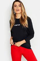 Boohoo Long Sleeve Dump Him Slogan T-shirt