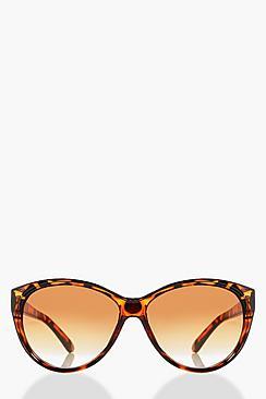 Boohoo Eva Tortoise Shell Cat Eye Fashion Glasses