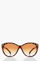 Boohoo Eva Tortoise Shell Cat Eye Fashion Glasses