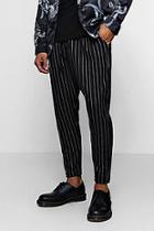 Boohoo Pinstripe Smart Jogger Pants