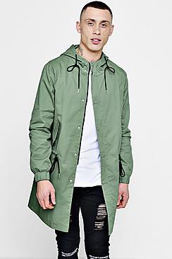 Boohoo Lightweight Fishtail Hooded Parka