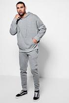 Boohoo Oversized Hoodie And Jogger Set In Marl