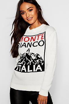 Boohoo Petite Slogan Novelty Christmas Jumper