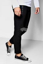 Boohoo Black Skinny Fit Jeans With Studded Details