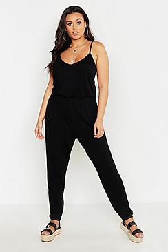 Boohoo Plus Basic Cami Jumpsuit