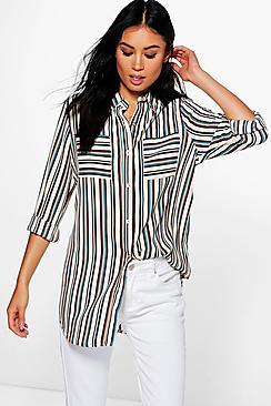 Boohoo Hannah Striped Shirt