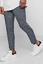 Boohoo Smart Jogger Trouser In Herringbone
