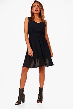 Boohoo Laura Woven Skater Dress