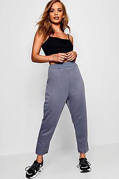 Boohoo Petite Raw Hem Cropped Jogger