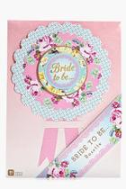Boohoo Bride To Be Floral Rosette Badge