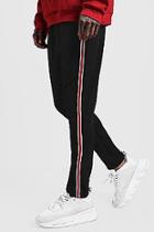Boohoo Skinny Fit Tricot Side Panel Joggers