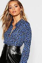 Boohoo Leopard Woven Shirt