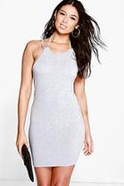 Boohoo Sona Strap Detail Bodycon Dress