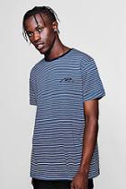 Boohoo Man Signature Pique Jacquard Stripe T-shirt