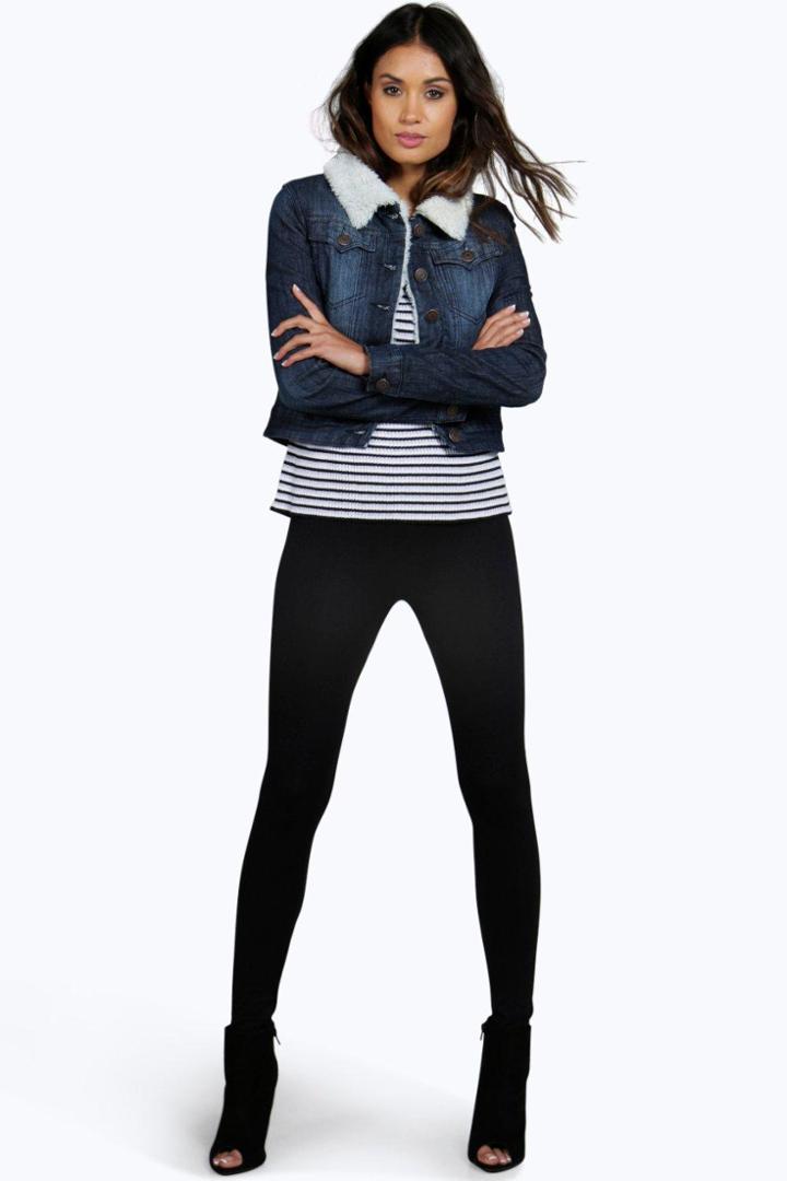 Boohoo Layna Plain Supersoft Leggings Black