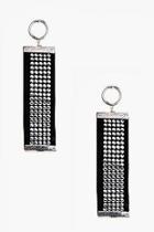 Boohoo Hollie Studded Tape Detail Earrings