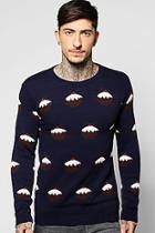 Boohoo Charity All Over Christmas Pudding Jumper