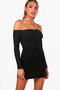Boohoo Basic Jersey Micro Mini Skirt