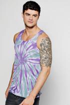 Boohoo Tie Dye Tank Top Purple