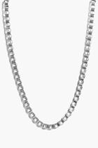 Boohoo Chain Link Necklace Silver