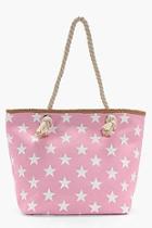 Boohoo Tilly All Over Star Print Beach Bag