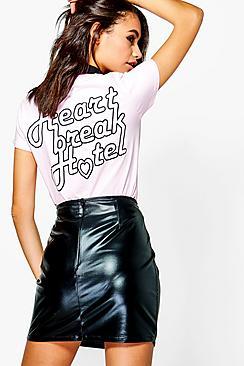 Boohoo Lisa Heartbreak Printed T-shirt