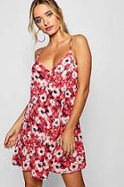 Boohoo Floral Strappy Dress
