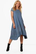 Boohoo Dana Cap Sleeve Midi Dress