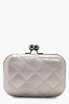 Boohoo Anna Quilted Box Clutch